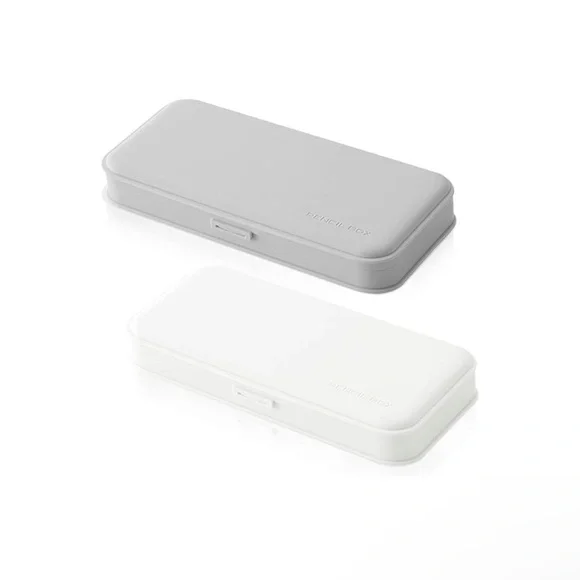 Pick 1: Pencil Case Gray or White - New - Picture 1 of 7